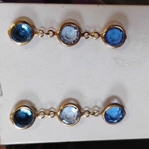 Blue Lucite earrings
